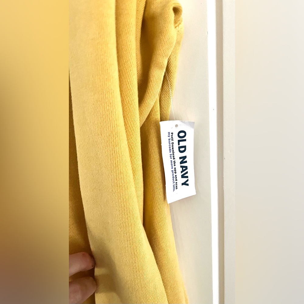Old Navy Yellow Hoodie Dress NWT , Sz M (P2P 22”) - Picture 4 of 6